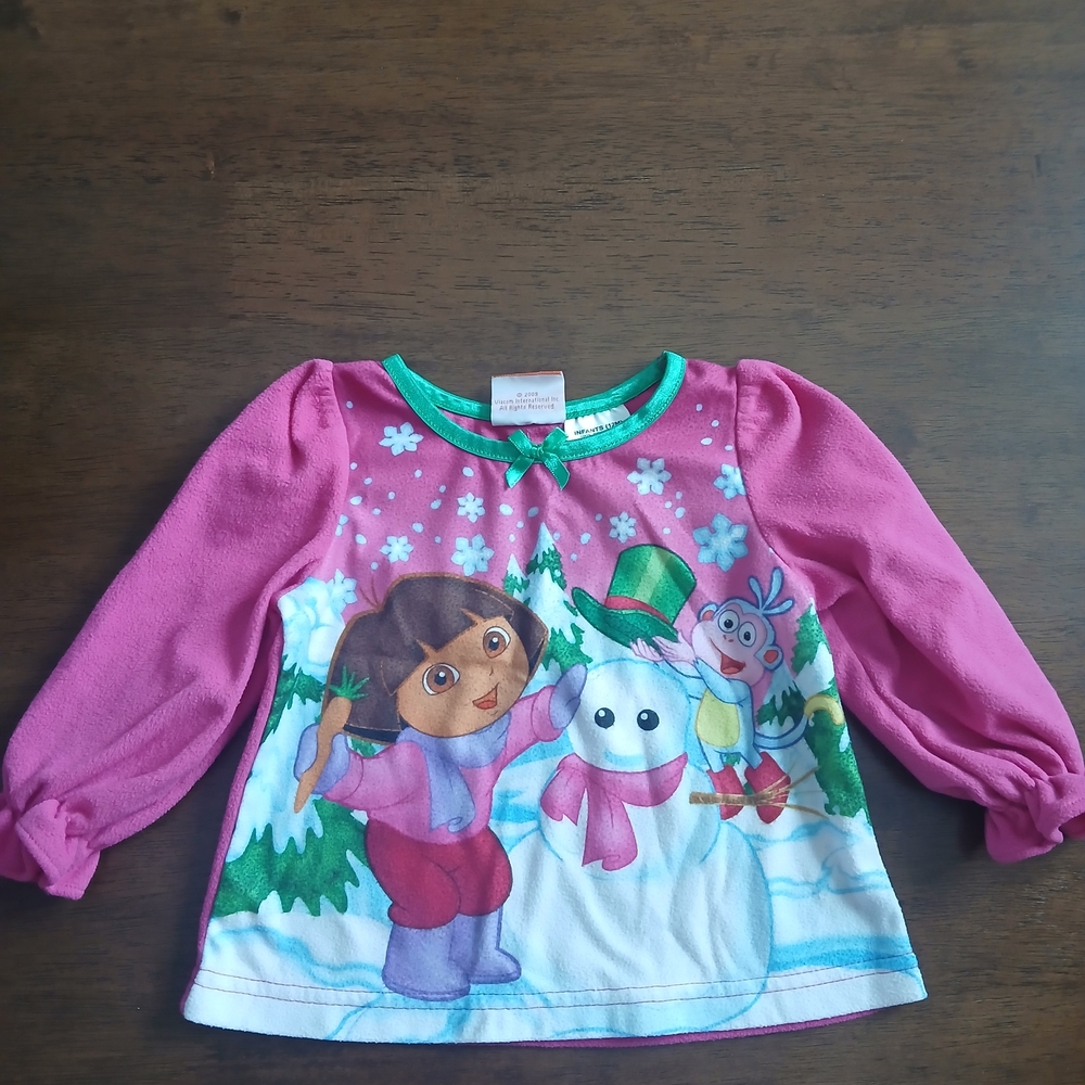 Pink Kids Shirt with Cartoon Print